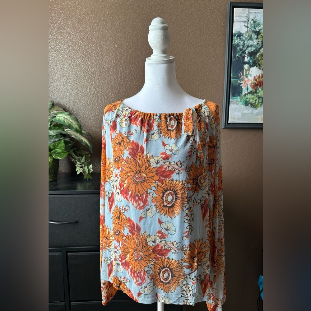 Floral Off-Shoulder Women's Top (A)
